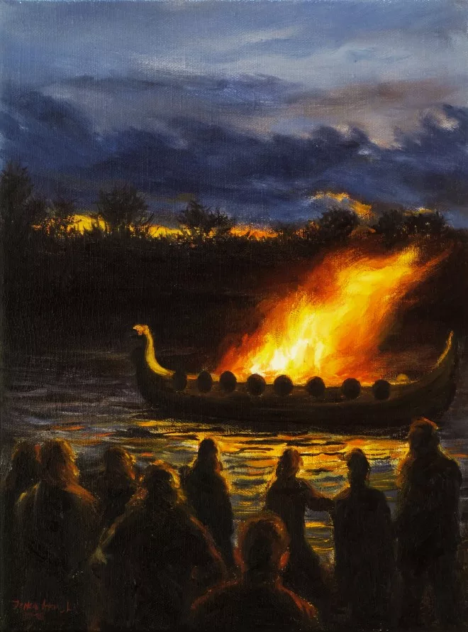 VikingskyPohreb